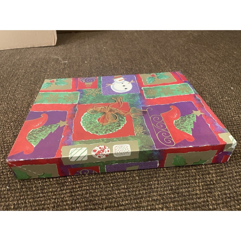 Vintage 1990 Christmas Gift Box